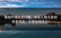 蜜桃传媒突发内幕：神秘人竟与真相息息相关，引发全网热议！